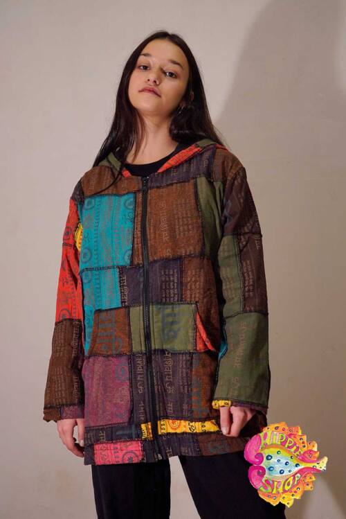 zaketa patchwork me koukoula poluxrwmi