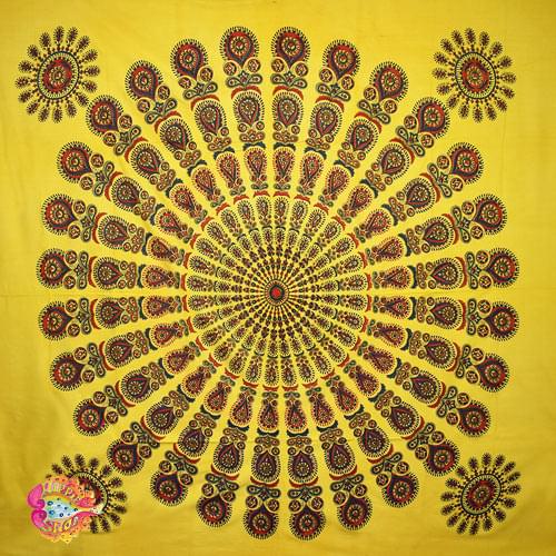 pano toixou-rixtari mandala kitrino