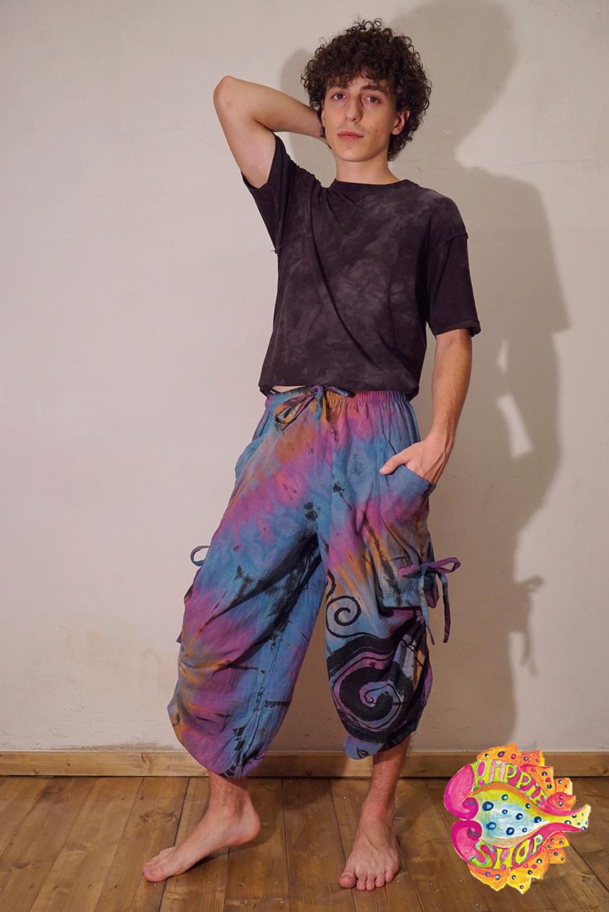 salvari pantelona tie-dye