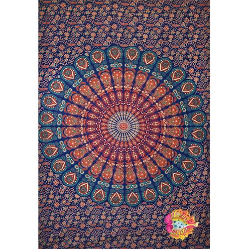 Πανό-Ριχτάρι Mandala μπλε