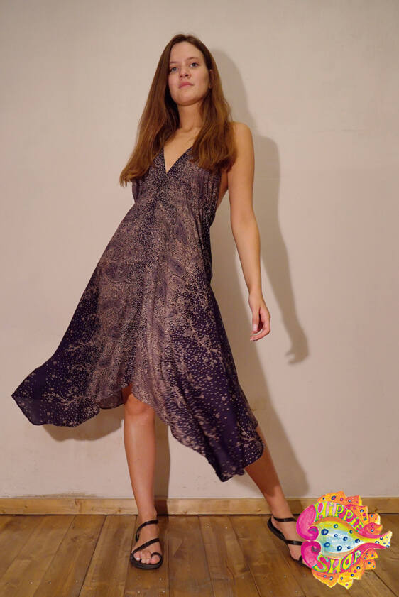 Φόρεμα ασσύμετρο πολύχρωμο