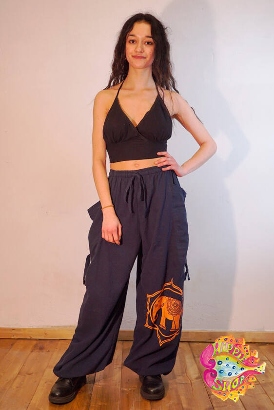 Σαλβάρι-Παντελόνα σκούρο μπλε