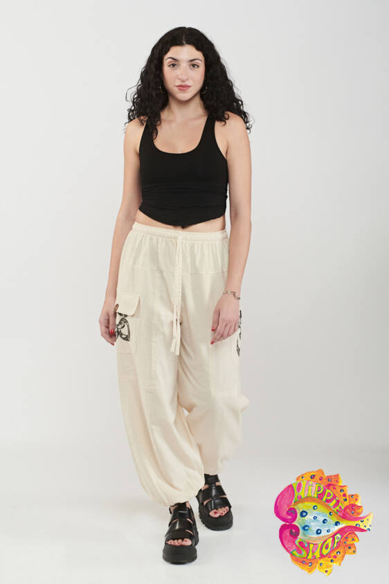 Σαλβάρι-Παντελόνι λευκό