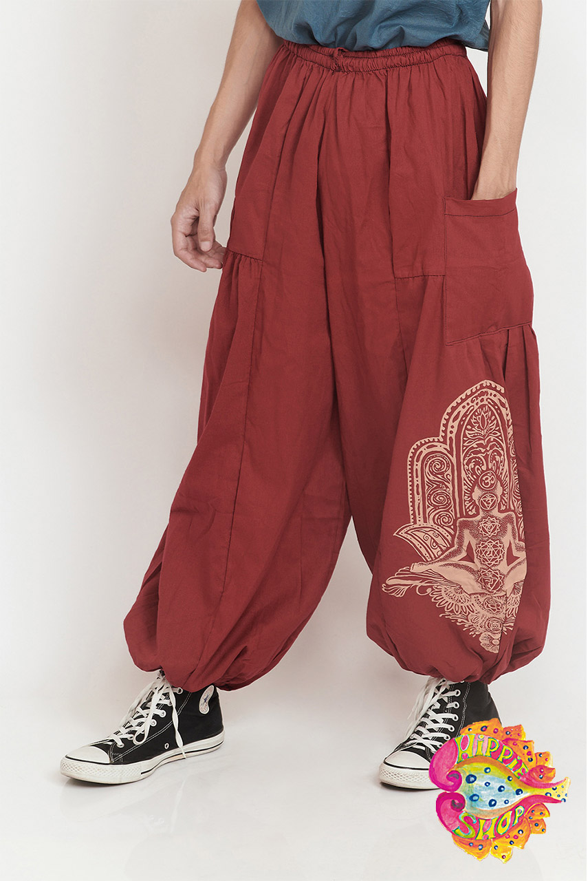 Σαλβάρι-Παντελόνα unisex μπορντό