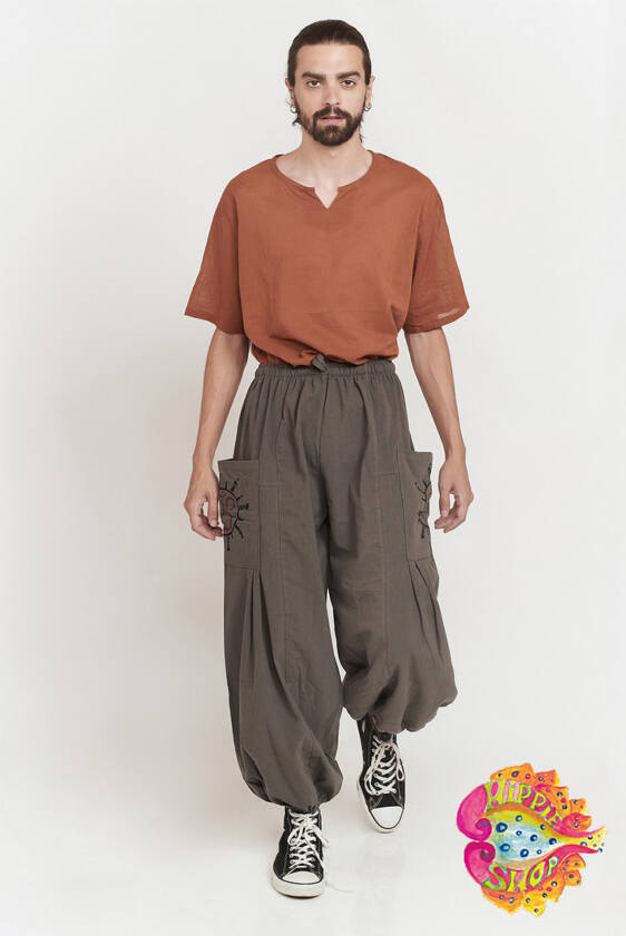 Σαλβάρι-Παντελόνα unisex γκρι