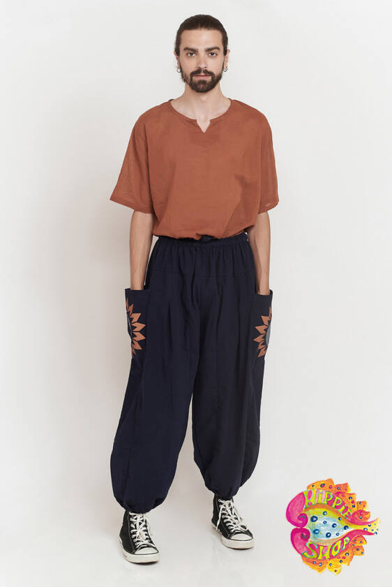 Σαλβάρι-Παντελόνα unisex μπλε σκούρο