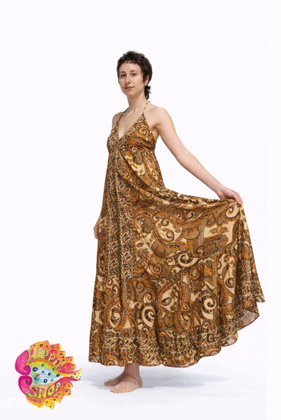 Φόρεμα μακρύ, πολύχρωμο.